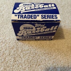 Topps 1988 Baseball Card “Traded” Set